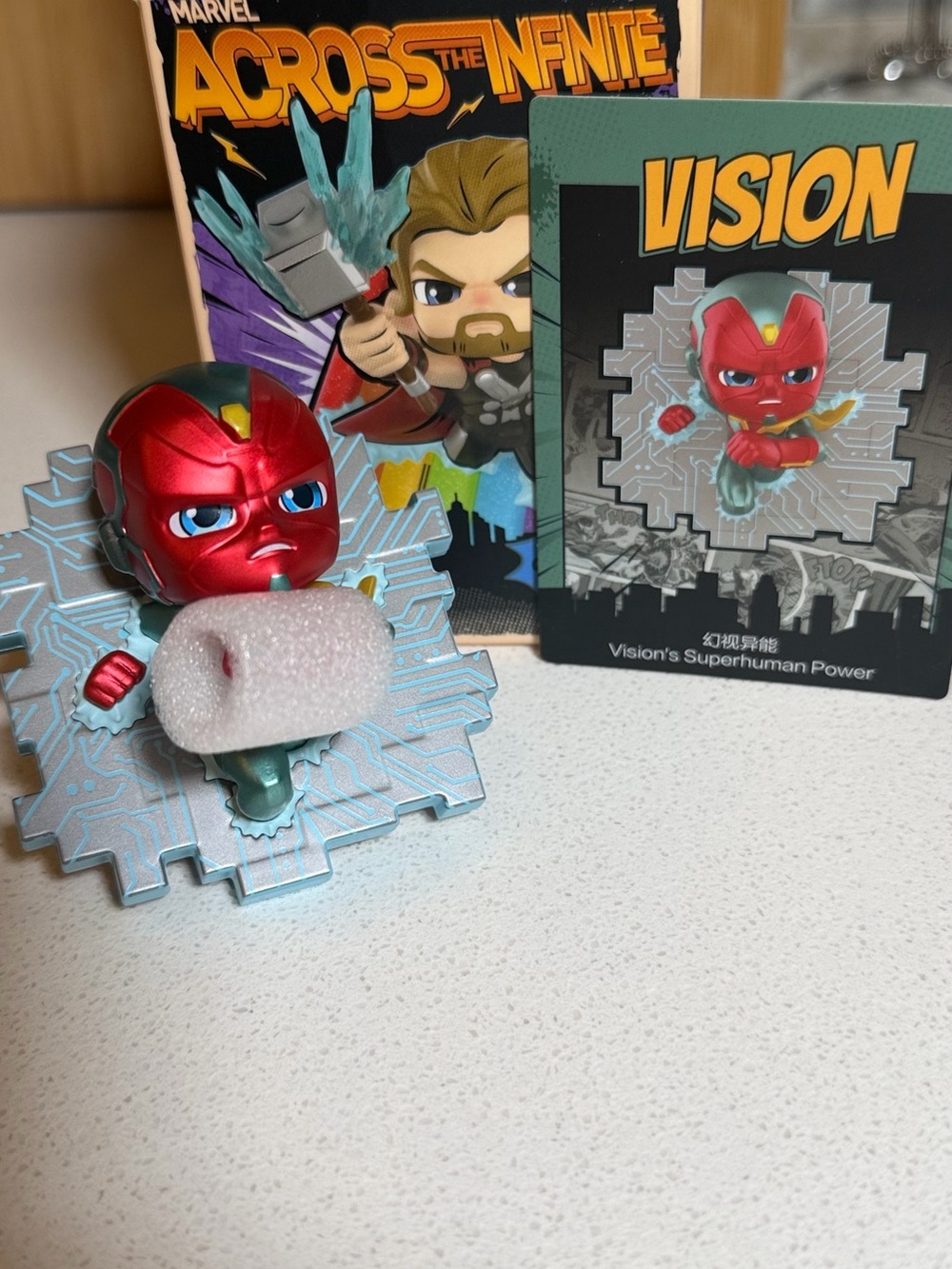 Marvel Vision Red and Green Collectible Figure